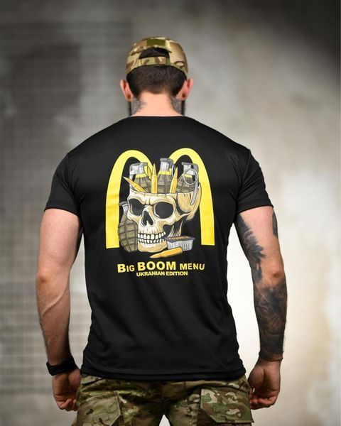 Футболка Selion Coolmax з принтом Big Boom Menu чорна розмір M buy95293frs-M фото