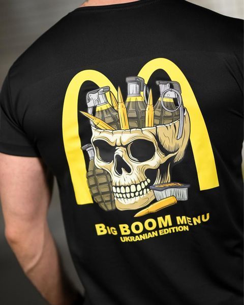 Футболка Selion Coolmax з принтом Big Boom Menu чорна розмір M buy95293frs-M фото