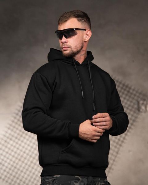 Худі Genesis тринитка на флісі з принтом Voron чорне розмір M buy97273frs-M фото