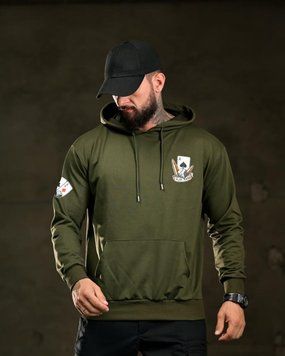 Худі Trenash з принтом Live Free Die Hard No Regrets олива розмір M buy97153frs-M фото