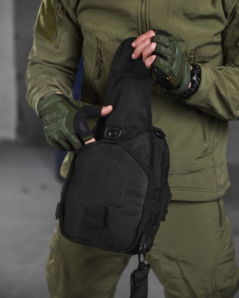 Нагрудна Сумка Triada Cordura чорна розмір 27 х 19 х 10 см buy13589frs фото