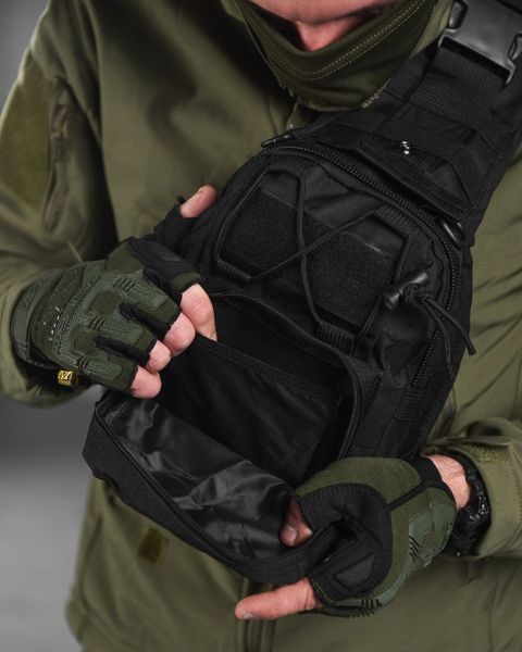 Нагрудна Сумка Triada Cordura чорна розмір 27 х 19 х 10 см buy13589frs фото