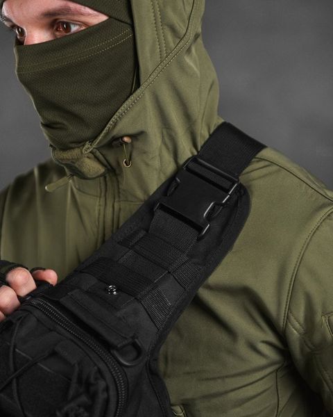 Нагрудна Сумка Triada Cordura чорна розмір 27 х 19 х 10 см buy13589frs фото