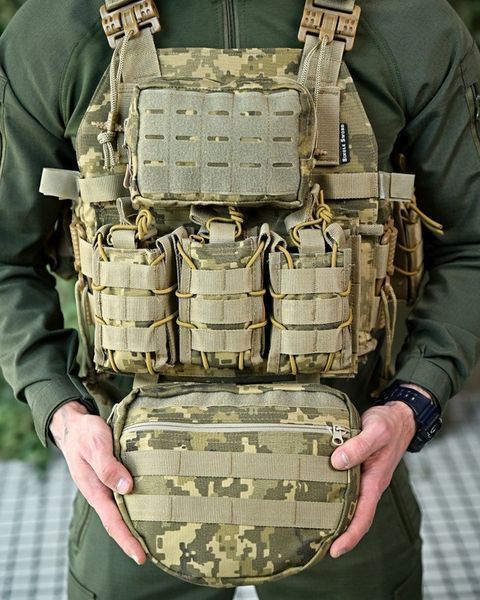 Плитоноска Single Sword Onyx  Cordura з підсумками та системою швидкого скиду піксель buy92719frs фото