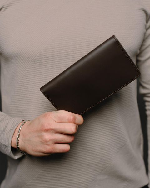 Шкіряне Портмоне Skill Gould коричневе 9.5 х 17 х 1 см SR005frs фото