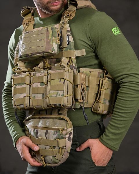 Тактична Плитоноска Attack Tactical Cordura з підсумками та рюкзаком мультикам buy97477frs фото
