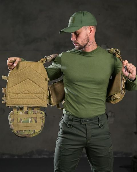 Тактична Плитоноска Attack Tactical Cordura з підсумками та рюкзаком мультикам buy97477frs фото