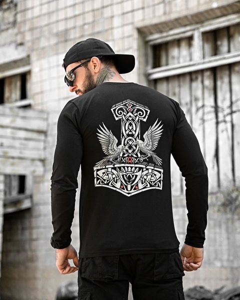Лонгслів Odin стрейч кулір чорний розмір M buy93405frs-M фото