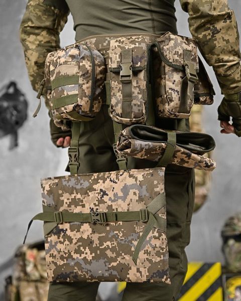 Розвантажувальний Пояс Cordura з підсумками та килимком для сидіння піксель buy92488frs фото