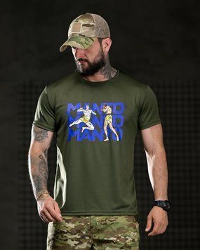 Футболка Selion Coolmax з принтом Manto олива розмір M buy96891frs-M фото