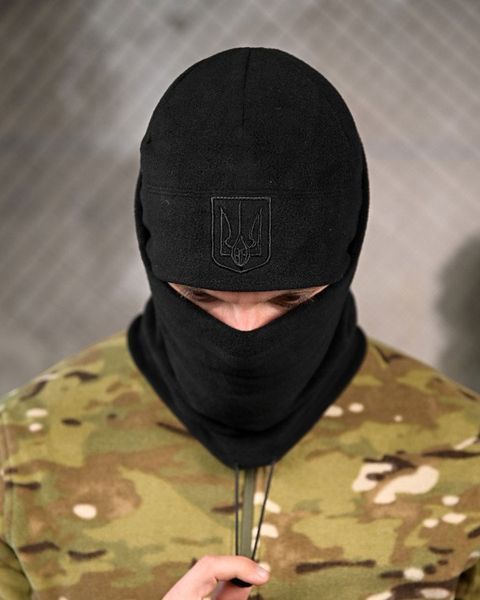 Флісовий Комплект Police Шапка + Баф чорний розмір універсальний buy85657frs фото