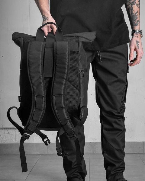 Рюкзак Rolltop 30л Without з принтом Culture чорний 42 х 26 см wb87154frs фото