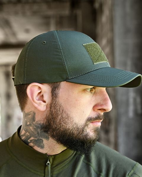 Тактична Бейсболка Snap з липучками під шеврони олива One Size buy96490frs фото