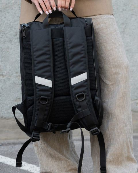 Жіночий Рюкзак 22л Without Eliot Oxford з відділенням до ноутбука чорний 42 х 27 см wb8049725frs фото