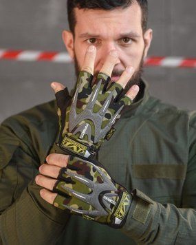 Рукавиці безпалі M-PACT Mechanix Wear мультикам розмір M buy15020frs-M фото