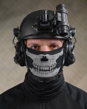Тактичний Баф з принтом Skull чорний One Size buy96047frs фото