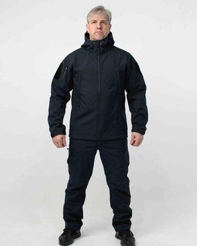 Тактичний Костюм ДСНС R-Military SoftShell Куртка + Штани синій розмір S тмс02598frs-S фото