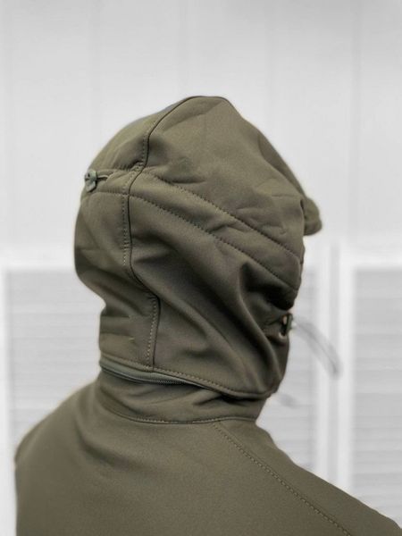 Чоловіча Куртка Kord з капюшоном Softshell на флісі олива розмір L buy12778frs-L фото