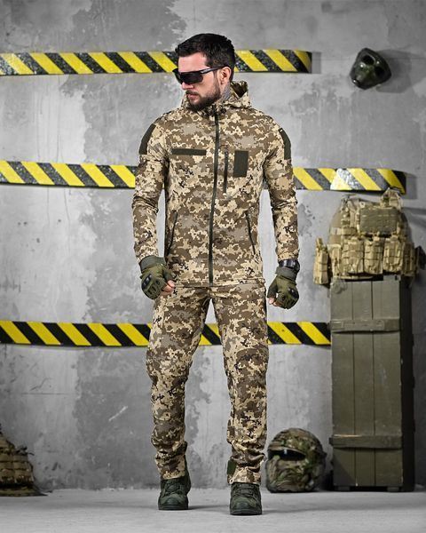 Форма 3в1 Fragment Куртка з капюшоном та Штани + Футболка піксель розмір L buy91817frs-L фото