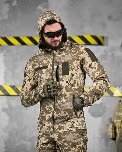 Форма 3в1 Fragment Куртка з капюшоном та Штани + Футболка піксель розмір L buy91817frs-L фото