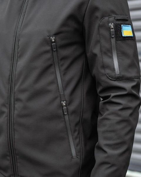 Костюм Pobedov SoftShell Куртка Motive та Штани Static чорний + ПОДАРУНОК Шеврон прапор України розмір S pob1366ba+1362bafrs-S фото