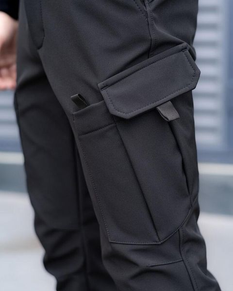 Костюм Pobedov SoftShell Куртка Motive та Штани Static чорний + ПОДАРУНОК Шеврон прапор України розмір S pob1366ba+1362bafrs-S фото