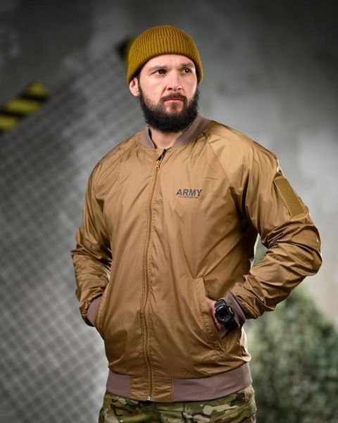 Вітровка з принтом Army койот розмір S buy91286frs-S фото
