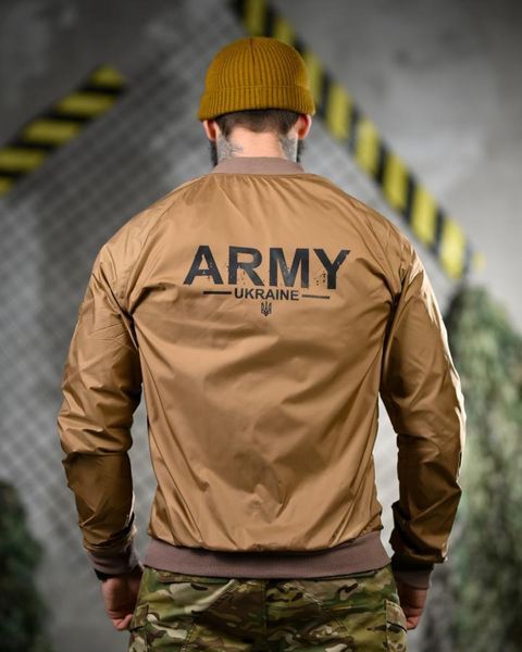 Вітровка з принтом Army койот розмір S buy91286frs-S фото