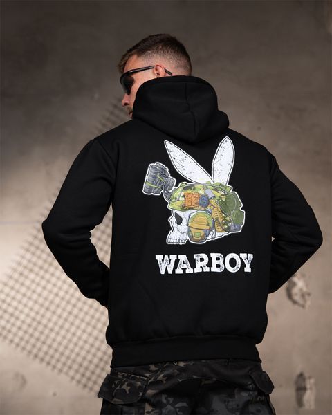 Худі Genesis на флісі з принтом Warboy чорне розмір M buy97263frs-M фото
