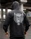 Вітровка Born of War з принтом Odin чорна розмір S buy97368frs-S фото 2