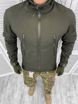 Чоловіча Куртка Kord з капюшоном Softshell на флісі олива розмір 2XL buy12778frs-2XL фото