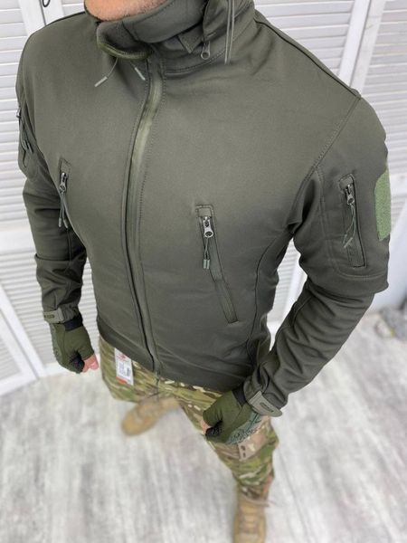 Чоловіча Куртка Kord з капюшоном Softshell на флісі олива розмір 2XL buy12778frs-2XL фото