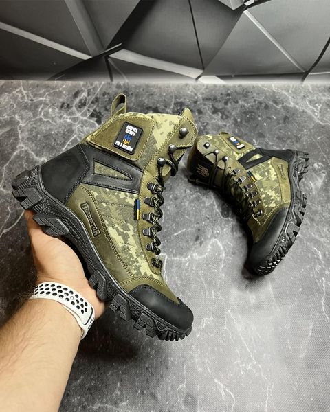 Нубукові Берці Gladiator з мембраною хакі піксель розмір 40 БРЦ-2/3053 хакі М14 GXfrs-40 фото