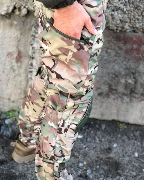 Штани Viking 2.0 SoftShell на флісі з наколінниками мультикам розмір S for04328frs-S фото