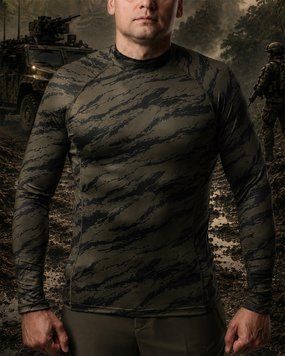 Лонгслів R-Military Jersey олива-Tigerline розмір S тмс04946frs-S фото