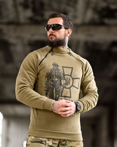 Флісовий Убакс Reng з принтом ЗСУ койот розмір 2XL buy51195frs-2XL фото