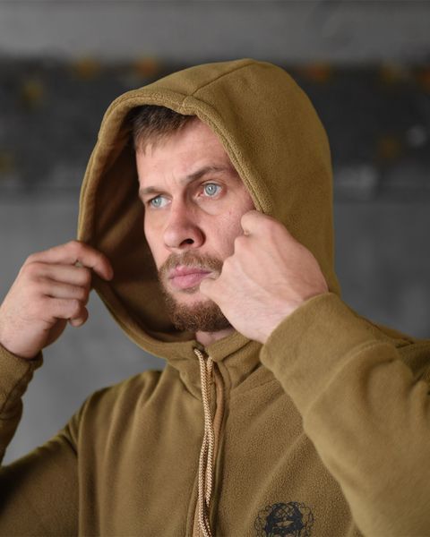 Флісова Кофта з принтом Трон койот розмір S buy88698frs-S фото
