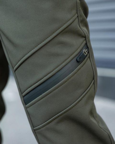Костюм Pobedov Куртка Setup SoftShell з капюшоном + Штани-Карго San Andreas хакі розмір M pob2763bakh+489khfrs-M фото
