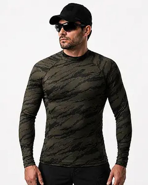 Лонгслів R-Military Jersey олива-Tigerline розмір S тмс04946frs-S фото