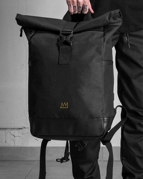 Рюкзак Rolltop 30л Without з принтом Crown чорний 42 х 26 см wb8055102frs фото
