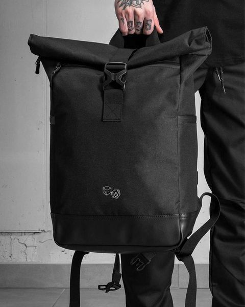 Рюкзак Rolltop 30л Without з принтом Cube чорний 42 х 26 см wb8055104frs фото
