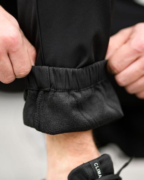 Штани-Джогери Mendos SoftShell на флісі + Ремінь чорні розмір M buy94228frs-M фото