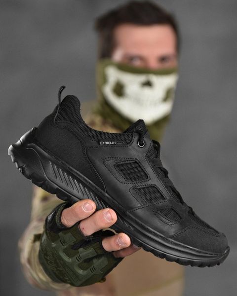 Шкіряні Кросівки Extreme Police на гумовій підошві чорні розмір 41 buy86706frs-41 фото