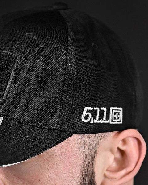 Бейсболка 5.11 з липучкою під шеврон чорна розмір універсальний buy13349frs фото