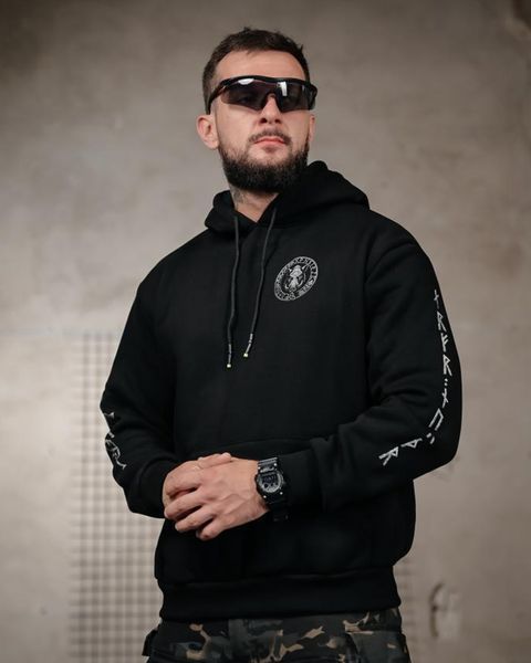 Худі Genesis на флісі з принтом Кабан чорне розмір M buy97626frs-M фото