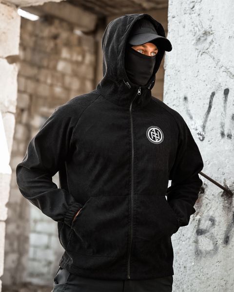 Куртка Born of War з принтом Viking чорна розмір S buy97492frs-S фото