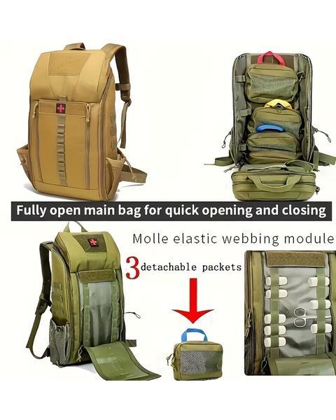 Рюкзак Парамедика з органайзером та кріпленням Molle олива buy95541frs фото