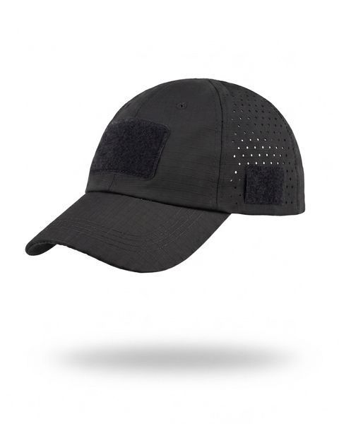 Тактична Бейсболка ріп-стоп з з перфорацією чорна One Size buy96410frs фото