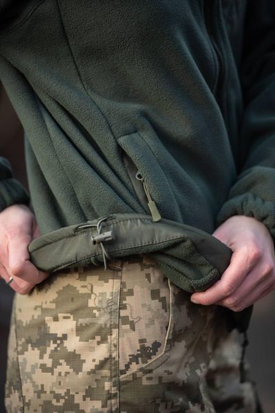 Жіноча Флісова Кофта R-Military з липучками під шеврони олива розмір M for00861frs-M фото