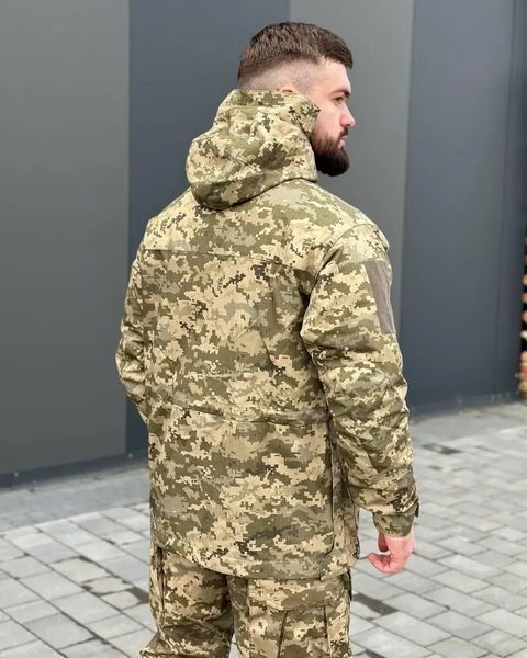 Куртка М-65 ріп-стоп з капюшоном та липучками для шевронів піксель розмір M for00581frs-M фото